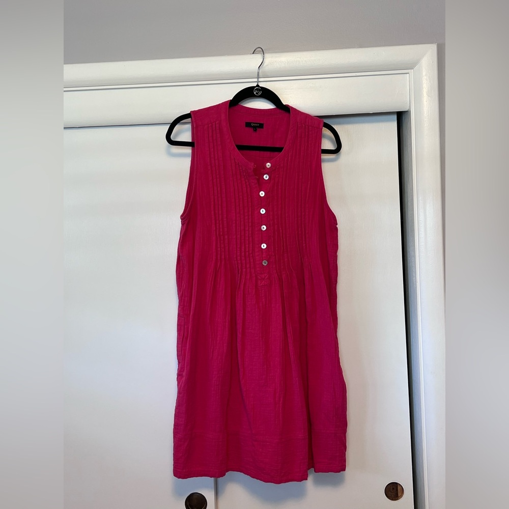 Quince Sleeveless Gauze Swing Dress